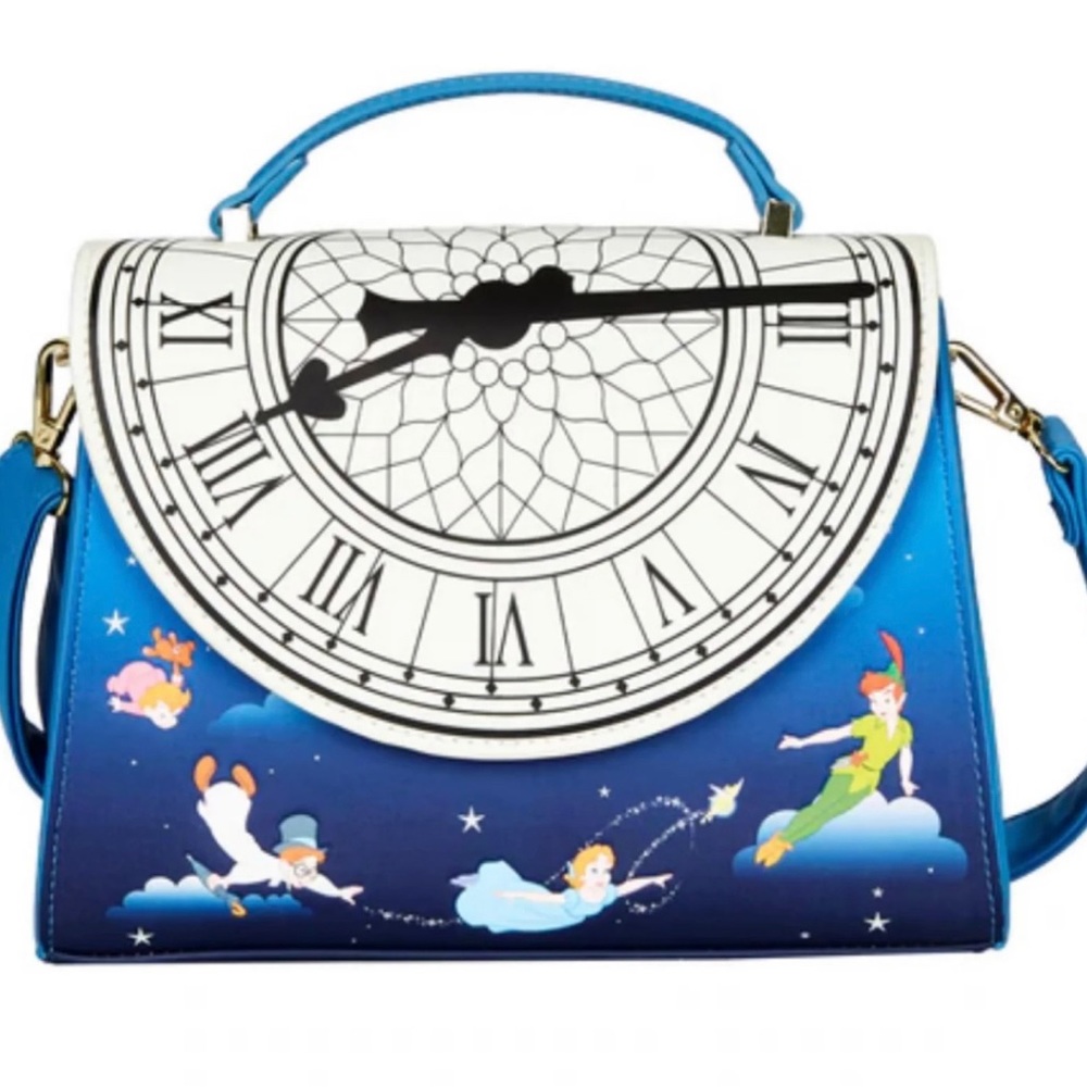 Disney loungefly peterpan glow in the dark purse handbag